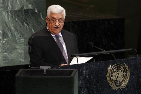 Palestinian President Mahmoud Abbas addresses the 67th United Nations General Assembly at the U.N. Headquarters in New York, September 27, 2 Palestinian President Mahmoud Abbas addresses the 67th United Nations General Assembly at the U.N. Headquarters in New York, September 27, 2