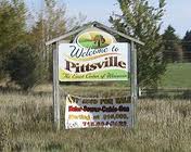 Pittsville, WI welcome sign Pittsville, WI welcome sign