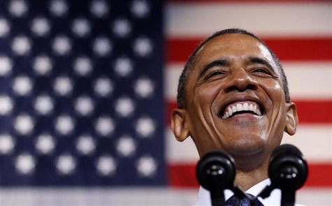 U.S. President Barack Obama speaks during a campaign rally in Fairfax, Virginia October 5, 2012. The unemployment rate dropped to a near fou U.S. President Barack Obama speaks during a campaign rally in Fairfax, Virginia October 5, 2012. The unemployment rate dropped to a near fou