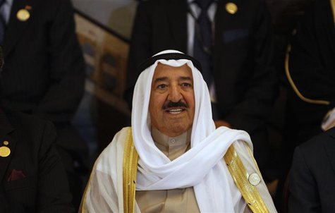 Kuwait's Emir Sheikh Sabah al-Ahmad Al-Sabah smiles during the opening session of the 23rd Arab League summit in Baghdad March 29, 2012. REU Kuwait's Emir Sheikh Sabah al-Ahmad Al-Sabah smiles during the opening session of the 23rd Arab League summit in Baghdad March 29, 2012. REU