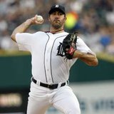 Tigers starting pitcher Justin Verlander, who struck out 11 Oakland batters in a 3-1 Detroit win on Saturday, October 6, 2012, at Comerica Park. Tigers starting pitcher Justin Verlander, who struck out 11 Oakland batters in a 3-1 Detroit win on Saturday, October 6, 2012, at Comerica Park.