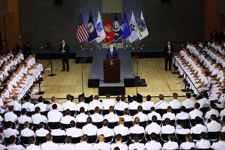 Republican presidential nominee Mitt Romney delivers his foreign policy speech at the Virginia Military Institute in Lexington, Virginia Oct Republican presidential nominee Mitt Romney delivers his foreign policy speech at the Virginia Military Institute in Lexington, Virginia Oct