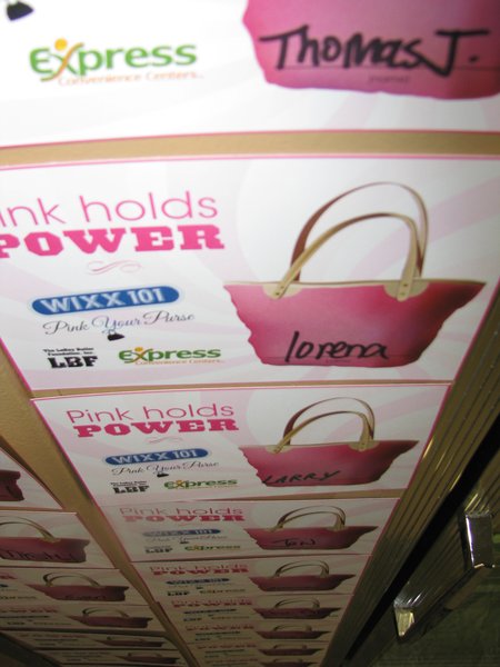 Stop in at participating Express Convenience Center in Northeast Wisconsin in October, donate $1 to the LeRoy Butler Foundation to help women going through breast cancer treatment, then tell everyone about it by placing one of these cards on the wall. You could also win a BONUS purse in WIXX's Pick Your Purse contest.