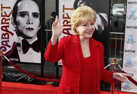 Actress Debbie Reynolds arrives at the world premiere of the 40th anniversary restoration of the film "Cabaret" during the opening night gal Actress Debbie Reynolds arrives at the world premiere of the 40th anniversary restoration of the film "Cabaret" during the opening night gal