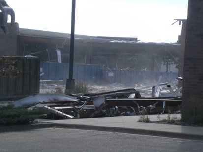 Demolition continues at the former Centerpoint Marketplace Mall in Stevens Point. Demolition continues at the former Centerpoint Marketplace Mall in Stevens Point.