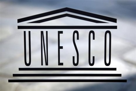 The logo of the UNESCO is seen inside at the headquarters in Paris on September 22,2009. REUTERS/Charles Platiau The logo of the UNESCO is seen inside at the headquarters in Paris on September 22,2009. REUTERS/Charles Platiau