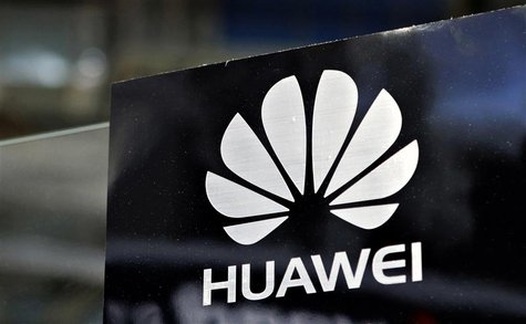 A Huawei logo is seen above the company's exhibition pavilion during the CommunicAsia information and communications technology trade show i A Huawei logo is seen above the company's exhibition pavilion during the CommunicAsia information and communications technology trade show i
