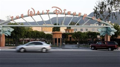 The signage at the main gate of The Walt Disney Co. is pictured in Burbank, California, May 7, 2012. REUTERS/Fred Prouser The signage at the main gate of The Walt Disney Co. is pictured in Burbank, California, May 7, 2012. REUTERS/Fred Prouser