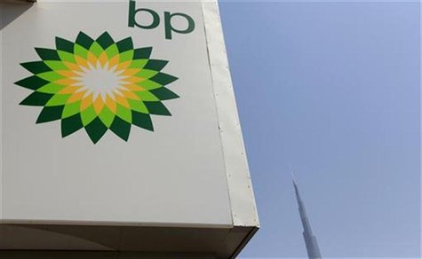 A British Petroleum (BP) logo is seen at a petrol station near the Burj Khalifa in Dubai August 29, 2012. REUTERS/Jumana ElHeloueh A British Petroleum (BP) logo is seen at a petrol station near the Burj Khalifa in Dubai August 29, 2012. REUTERS/Jumana ElHeloueh