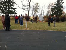 People gather for memorial service People gather for memorial service