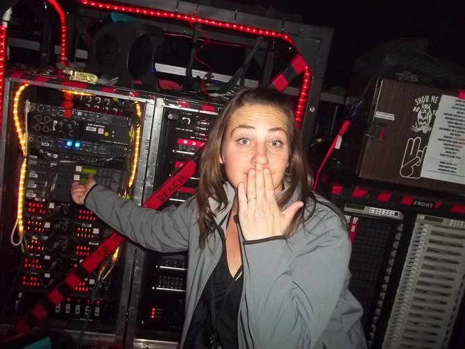 Then Charli started to change the settings backstage.... something about more cowbell. We had to get her out of there quick after that.