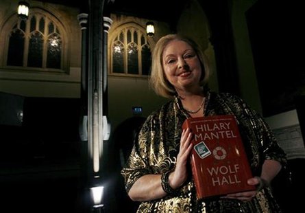 Author Hilary Mantel poses with her book "Wolf Hall" after winning the 2009 Man Booker Prize for Fiction at the Guildhall in London October Author Hilary Mantel poses with her book "Wolf Hall" after winning the 2009 Man Booker Prize for Fiction at the Guildhall in London October