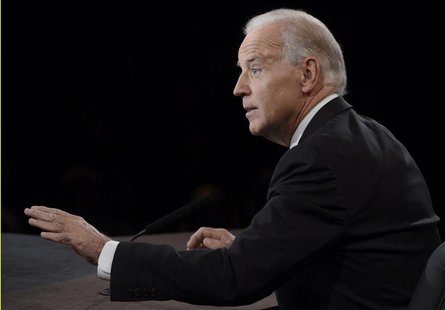 U.S. Vice President Joe Biden speaks during the vice presidential debate with Republican vice presidential nominee Paul Ryan (not pictured) U.S. Vice President Joe Biden speaks during the vice presidential debate with Republican vice presidential nominee Paul Ryan (not pictured)