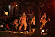 Firefighters work to free Watters Firefighters work to free Watters
