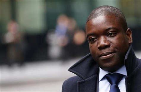 Former UBS trader Kweku Adoboli arrives at Southwark Crown Court in London September 27, 2012. REUTERS/Stefan Wermuth Former UBS trader Kweku Adoboli arrives at Southwark Crown Court in London September 27, 2012. REUTERS/Stefan Wermuth