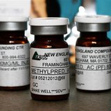 Vials of the steroid distributed by New England Compounding Center (NECC) - implicated in a meningitis outbreak - are pictured in this undat Vials of the steroid distributed by New England Compounding Center (NECC) - implicated in a meningitis outbreak - are pictured in this undat