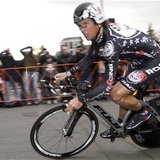 Rock Racing cyclist Tyler Hamilton of the U.S. races in the prologue of the Amgen Tour of California in Sacramento, February 14, 2009. REUTE