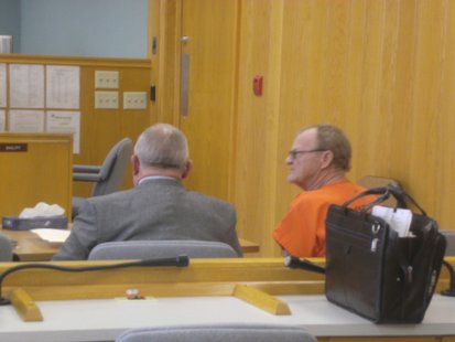 Ronald Disher in court alongside his attorney. Ronald Disher in court alongside his attorney.