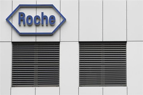 The logo of the Swiss drugmaker Roche is seen on a factory in Burgdorf near Bern November 17, 2010. REUTERS/Pascal Lauener The logo of the Swiss drugmaker Roche is seen on a factory in Burgdorf near Bern November 17, 2010. REUTERS/Pascal Lauener