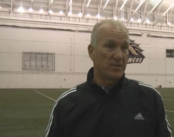 WMU Head Coach Bill Cubit at the Seelye Center in Kalamazoo, Michigan on October 15th, 2012.