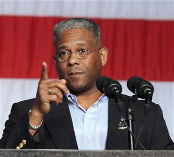 Allen West, U.S. House of Representatives for District 22 in Florida, speaks at a rally for employees from Pratt & Whitney and Sikorsky to c Allen West, U.S. House of Representatives for District 22 in Florida, speaks at a rally for employees from Pratt & Whitney and Sikorsky to c