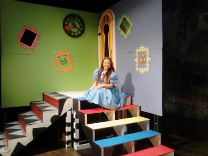 Tess Mitchell from Wausau East poses on the set of Alice in Wonderland, October 19 2012 Tess Mitchell from Wausau East poses on the set of Alice in Wonderland, October 19 2012