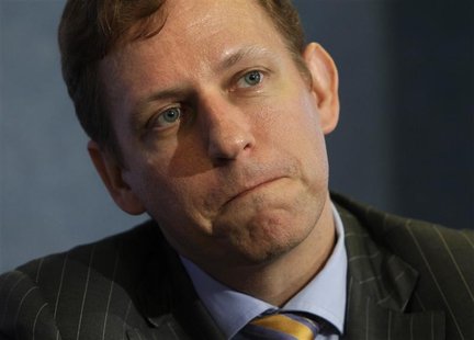 Peter Thiel, entrepreneur and co-founder of PayPal, holds a news conference on "nonprofit, nonpartisan organization dedicated to economic re Peter Thiel, entrepreneur and co-founder of PayPal, holds a news conference on "nonprofit, nonpartisan organization dedicated to economic re