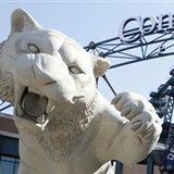 The symbol of the Detroit Tigers outside of their home at Comerica Park. The symbol of the Detroit Tigers outside of their home at Comerica Park.