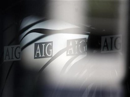 The logo of American International Group (AIG) is seen at their offices in New York September 18, 2008. REUTERS/Eric Thayer The logo of American International Group (AIG) is seen at their offices in New York September 18, 2008. REUTERS/Eric Thayer