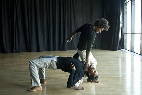 Ethiopian dancers Addisu Demissie and Junaid Jemal Sendi (R) rehearse at a studio in London September 5, 2012. The duo will perform on Octob Ethiopian dancers Addisu Demissie and Junaid Jemal Sendi (R) rehearse at a studio in London September 5, 2012. The duo will perform on Octob