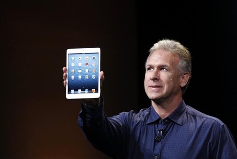 Apple senior vice president of worldwide marketing Philip Schiller introduces the new iPad mini during an Apple event in San Jose, Californi Apple senior vice president of worldwide marketing Philip Schiller introduces the new iPad mini during an Apple event in San Jose, Californi