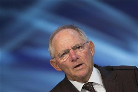 German Finance Minister Wolfgang Schaeuble delivers a speech at the German Engineering Conference (Deutscher Maschinenbau Gipfel) in Berlin, German Finance Minister Wolfgang Schaeuble delivers a speech at the German Engineering Conference (Deutscher Maschinenbau Gipfel) in Berlin,