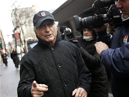 Bernard Madoff walks back to his apartment in New York December 17, 2008. REUTERS/Shannon Stapleton Bernard Madoff walks back to his apartment in New York December 17, 2008. REUTERS/Shannon Stapleton
