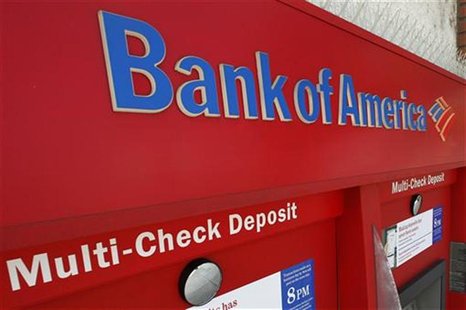 An ATM machine at a Bank of America office is pictured in Burbank, California August 19, 2011. REUTERS/Fred Prouser An ATM machine at a Bank of America office is pictured in Burbank, California August 19, 2011. REUTERS/Fred Prouser