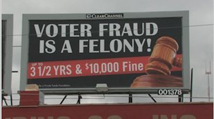 Sign that sparked a political battle over free speech rights and accusations of intimidation. Sign that sparked a political battle over free speech rights and accusations of intimidation.