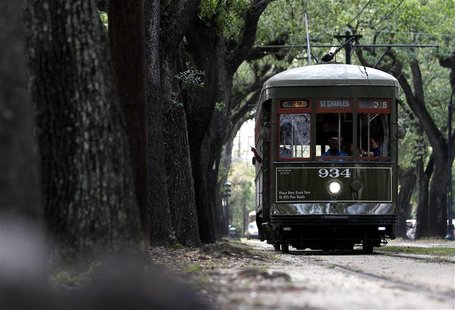 A Street Car travels down St. Charles Ave. in New Orleans in this May 25, 2012 file photo. New Orleans, once crisscrossed by sprawling stree A Street Car travels down St. Charles Ave. in New Orleans in this May 25, 2012 file photo. New Orleans, once crisscrossed by sprawling stree