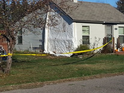 Amherst Junction home damaged when truck drove into bedroom 10/27/12 Amherst Junction home damaged when truck drove into bedroom 10/27/12