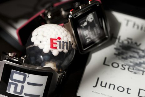 Watches from Seiko and Phosphor as well as an Amazon Kindle, which all use technology developed by E Ink Corporation, are pictured in Cambri Watches from Seiko and Phosphor as well as an Amazon Kindle, which all use technology developed by E Ink Corporation, are pictured in Cambri