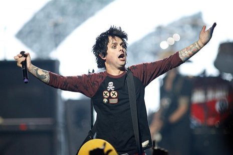 Green Day lead vocalist and guitarist Billie Joe Armstrong performs during the 2012 iHeart Radio Music Festival at the MGM Grand Garden Aren Green Day lead vocalist and guitarist Billie Joe Armstrong performs during the 2012 iHeart Radio Music Festival at the MGM Grand Garden Aren