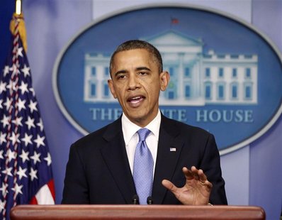 U.S. President Barack Obama delivers a statement on the Hurricane Sandy situation from the press briefing room of the White House in Washing U.S. President Barack Obama delivers a statement on the Hurricane Sandy situation from the press briefing room of the White House in Washing
