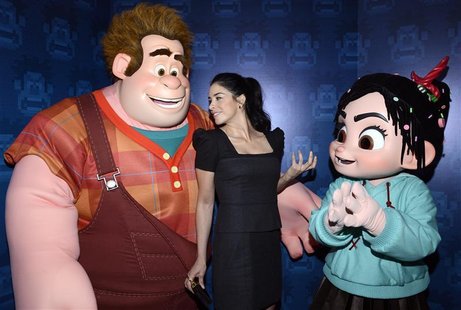 Cast member Sarah Silverman attends the premiere of the animated film "Wreck-It Ralph" in Los Angeles October 29, 2012. REUTERS/Phil McCarte Cast member Sarah Silverman attends the premiere of the animated film "Wreck-It Ralph" in Los Angeles October 29, 2012. REUTERS/Phil McCarte