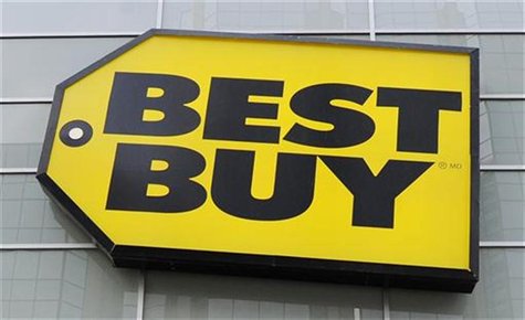 Best Buy logo is seen at a Best Buy store in Toronto in this April 19, 2011 file photo. REUTERS/Mark Blinch/Files Best Buy logo is seen at a Best Buy store in Toronto in this April 19, 2011 file photo. REUTERS/Mark Blinch/Files