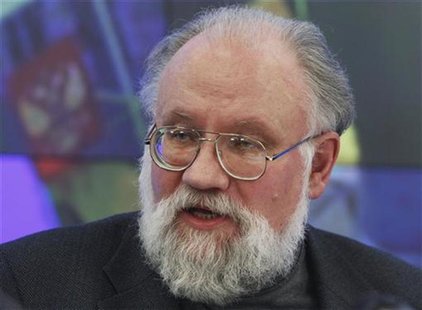 Vladimir Churov, head of Russia's Central Election Commission, holds a news conference at the Central Election Commission headquarters in Mo Vladimir Churov, head of Russia's Central Election Commission, holds a news conference at the Central Election Commission headquarters in Mo