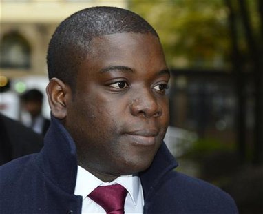 Former UBS trader Kweku Adoboli arrives at Southwark Crown Court in London October 26, 2012. REUTERS/Paul Hackett Former UBS trader Kweku Adoboli arrives at Southwark Crown Court in London October 26, 2012. REUTERS/Paul Hackett