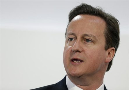 British Prime Minister David Cameron speaks at a business conference in London July 26, 2012. REUTERS/Alastair Grant/Pool British Prime Minister David Cameron speaks at a business conference in London July 26, 2012. REUTERS/Alastair Grant/Pool