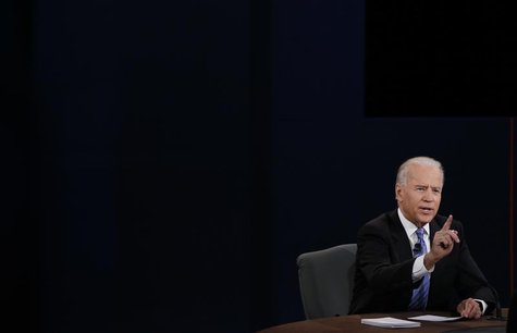 U.S. Vice President Joe Biden answers a question during the vice presidential debate in Danville, Kentucky October 11, 2012. REUTERS/Kevin L U.S. Vice President Joe Biden answers a question during the vice presidential debate in Danville, Kentucky October 11, 2012. REUTERS/Kevin L
