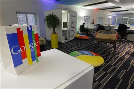 Inside view of the new headquarters of Google France before its official inauguration in Paris December 6, 2011. REUTERS/Jacques Brinon/Pool Inside view of the new headquarters of Google France before its official inauguration in Paris December 6, 2011. REUTERS/Jacques Brinon/Pool