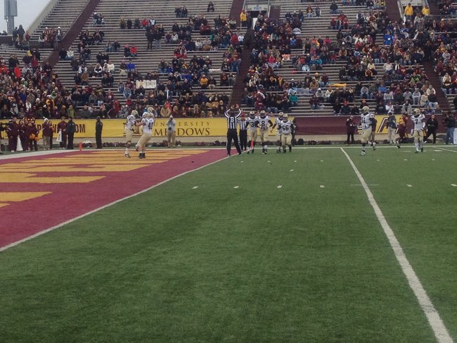 Broncos try to pin CMU deep in their own territory. WMU @ CMU 11/3/12