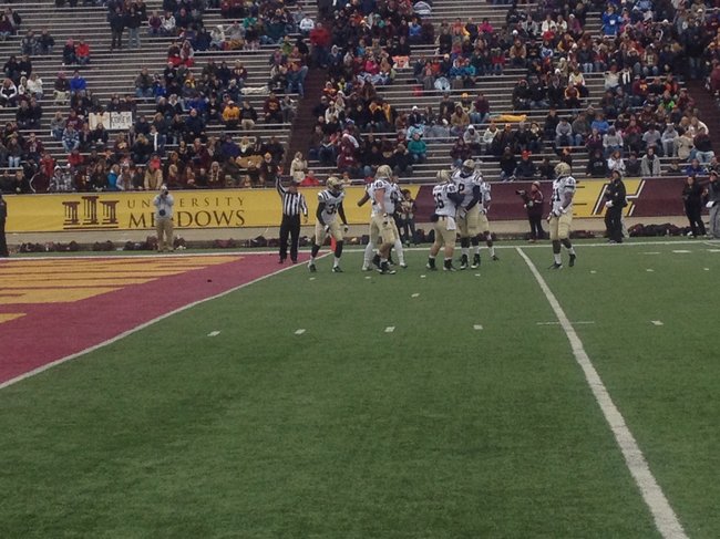 Broncos try to pin CMU deep in their own territory. WMU @ CMU 11/3/12