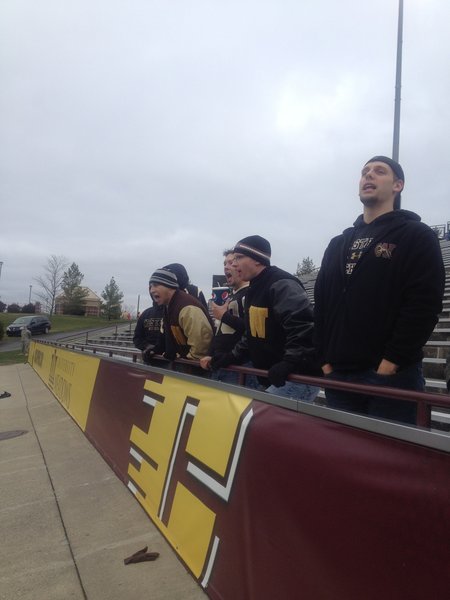 Bronco fans are braving the cold in Mt. Pleasant! WMU @ CMU 11/3/12